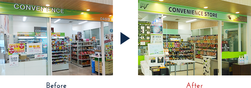 before→after