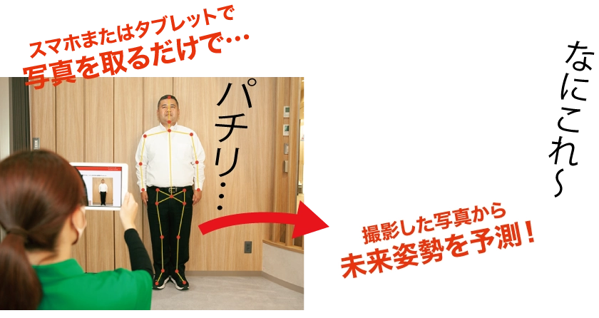 姿勢測定の様子