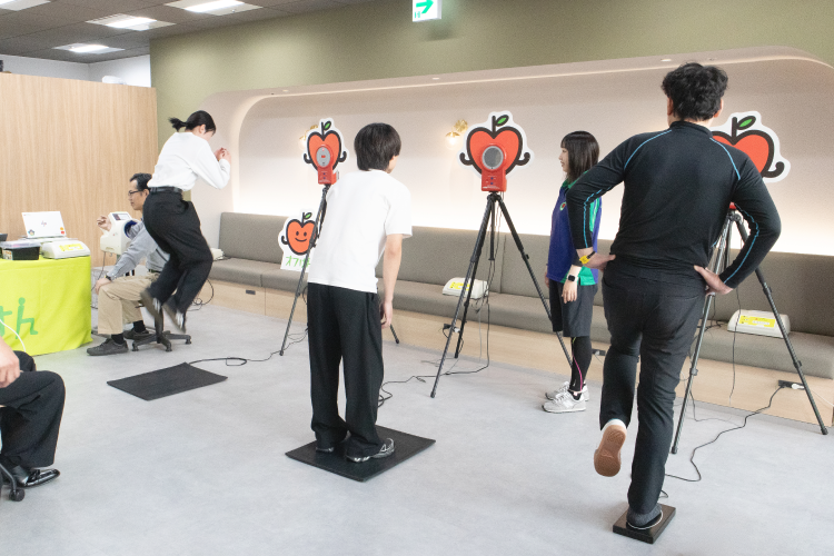 出前からだ測定会の様子
