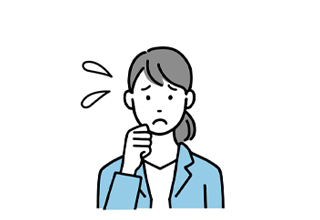 ペーパーレス化に悩む女性