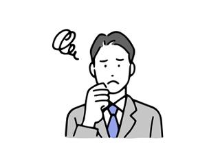 一斉送信に悩む男性