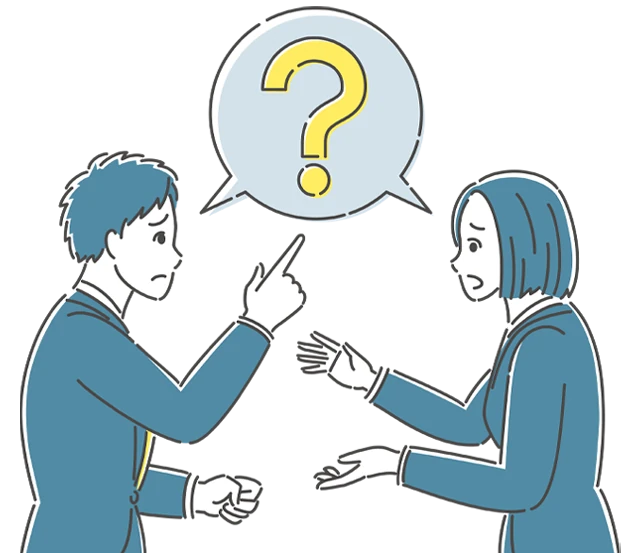 健康経営優良法人の取得をしたいが何からはじめればよいかわからない男女の社員