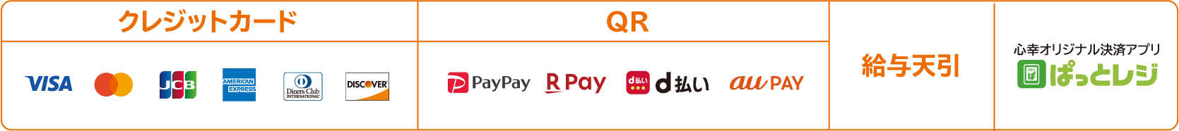 選べる決済方法