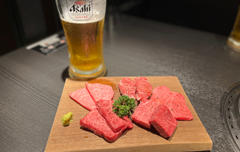 焼肉とビール